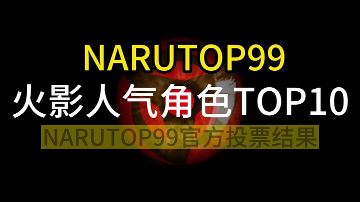 #火影忍者 NARUTOP99官方人气投票TOP10! 恭喜波风水门荣获第一名!期待水门传