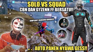 SOLO SQUAD PAKE SET GABUNGAN ONE SHOT KANGURU BRUDASS CBN & GYZENN FF!! AUTO PANEN KILL!!