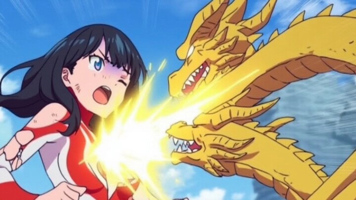 Gulit Female Ultraman was hit by King Ghidorah's timer!