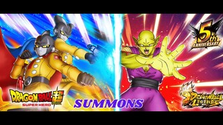 (Dragon ball legends) 5th anniversary LL Dragon ball super super heroes summons|