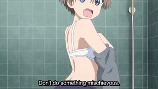 Hana Uzaki took a shower and made Shinichi wait outside Ep 10 [ Uzaki-chan 宇崎ちゃんは遊びたい ]