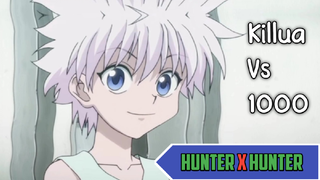 Killua Vs 1000 Orang|Hunter X Hunter