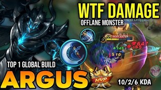 ARGUS BEST BUILD 2022 | BUILD TOP 1 GLOBAL ARGUS GAMEPLAY | MOBILE LEGENDS✓