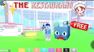 WOW!!! GAME INI BISA MENDAPATKAN HUGE PET SECARA GRATIS || GAMEPLAY THE RESTAURAN ROBLOX INDONESIA