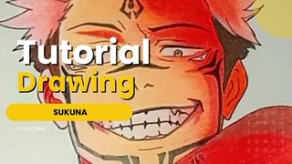 Tutorial Drawing Sukuna Jujutsu Kaisen