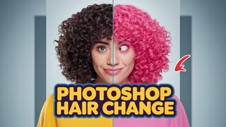 CHANGE Your Hair Color in SECONDS with Photoshop!