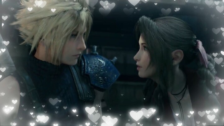Final Fantasy VII Remake - Aerith checking up Cloud sweet moments