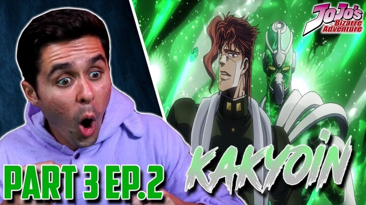 "KAKYOIN ENTERS" JoJo's Bizarre Adventure Part 3 Episode 2 Live Reaction!