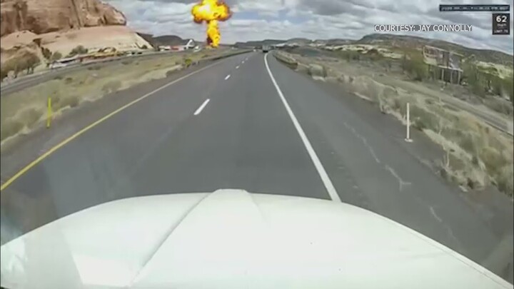 New video: Derailed train explodes near AZ-NM border Friday, Interstate 40 reopens