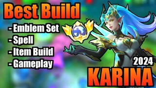 KARINA BEST BUILD 2024 | TOP 1 GLOBAL KARINA BUILD | KARINA - GAMEPLAY | MLBB (Part 2)