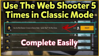 Use The Web Shooter 5 Times in Classic Mode