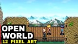 Top 12 Pixel Art Open World Games on Android iOS (Best Recommended Pixel game mobile)