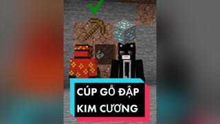 Cúp gỗ đập kim cương nha ann em🤡 | TMC:  minecraft fyp xuhuong toanmc clownsmcteam theanh28 gamehayngaytet TikTokTet2022