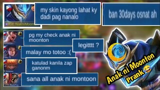 ANAK NI MOONTON PRANK | MAY SKIN LAHAT PAG NANALO 😂 | MLBB