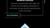 Play Magnus (Android Games) - Magnus Carlsen 24 years lose while P1 wins.
