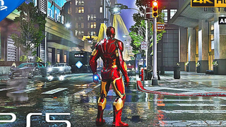 (PS5) การเล่นเกม Avengers Iron Man ของ Marvel 4K HDR 60 FPS