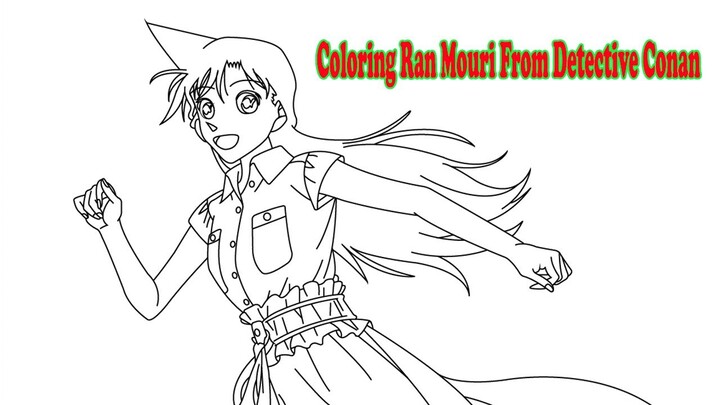 Ran Mouri | Coloring Ran Mouri From Detective Conan