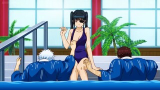 Funny pool ~ Gintoki and Hasegawa have to help the shogun when he is at the pool ~ Gintama JM