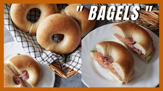 เบเกิล Bagels  นวดมือ  ไม่ไข่, ไม่นม, ไม่เนย. เหนียว นุ่ม หนึบ  สอนขึ้นรูปให้สวยงาม  |  Basic Bagels