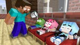 Monster School: Father Zombie become Bad and Little Daughter - Sad Story - Minecraft Animation