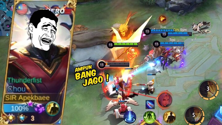 MANTAN GLOBAL CHOU MEMBULI BOCAH-BOCAH DI LEGEND !! SAVAGE MONTAGE !! MLBB