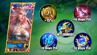 GLOBAL KADITA NEW BUILD FOR MAGIC DAMAGE HACK IS HERE 100% BRUTAL | MLBB