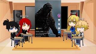 Chainsaw Man React To Godzilla From The Movie