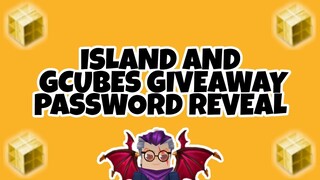 ISLAND AND GCUBES PASSWORD REVEAL IN SKYBLOCK -BLOCKMAN GO SKYBLOCK