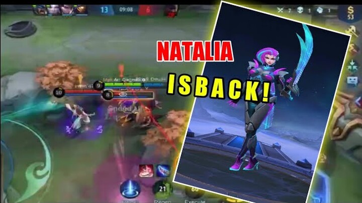 NATALIA IS BACK! GAMEPLAY NATALIA MOBILE LEGENDS BANG BANG - ArGadinata GaminG