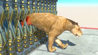 Slide And Try To Avoid Wooden Spikes - Animal Revolt Battle Simulator