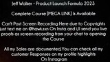Jeff Walker Course Product Launch Formula 2023 download