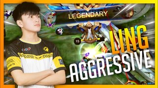 HOW TO PLAY LING AGGRESSIVELY | LING FASTHAND | Mobile Legends