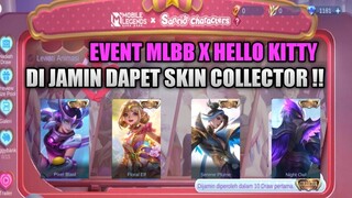 DI JAMIN DAPET SKIN COLLECTOR !! EVENT TERBARU MLBB X HELLO KITTY