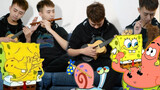 Musical instrument performance of SpongeBob's theme song