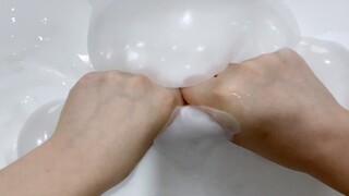 [DIY]Trải nghiệm thất bại trong gang tấc: Nghịch slime nước màu trắng