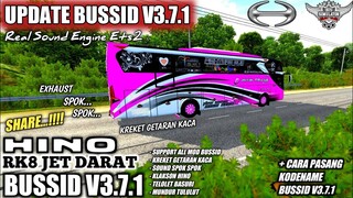 UPDATE BUSSID V3.7.1 SOUND HINO RK8 TERBARU | GETARAN KACA | BUS SIMULATOR INDONESIA