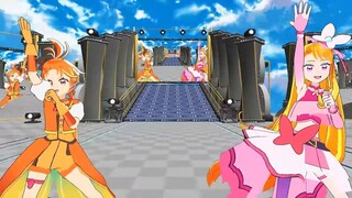 【MMDプリキュア】キュアウィング＆キュアバタフライでカラフル×メロディ