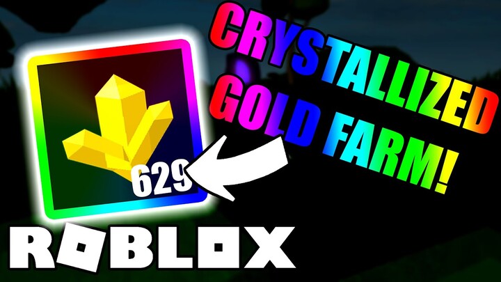 HOW TO GET CRYSTALLIZED GOLD FAST (CRYSTALLIZED GOLD FARM) | ROBLOX SKYBLOCK [BETA]