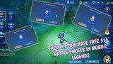 How to obtain free 515 battle emotes in mobile legends 2022