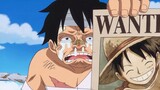 Luffy reacts to his "1.5 Billion" Bounty | One Piece English Dub Episode