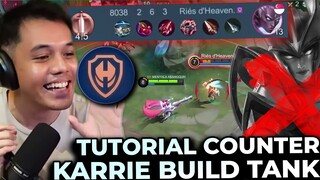 Cara counter karrie tank yang lagi meta!! Sampe gak bisa berkutik!! - Mobile Legends