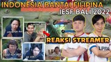 REAKSI STREAMER LIHAT INDONESIA BANTAI FILIPINA 2-0 TANPA BALAS!!  | INDONESIA VS FILIPINA IESF MLBB