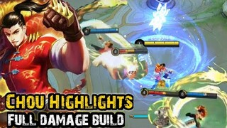 CHOU HIGLIGHTS : FULL DAMAGE BUILD CHOU | MOBILE LEGENDS