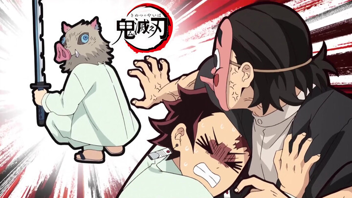 [Hoạt hình] Tanjiro và Inosuke làm hai thợ rèn đao tức điên