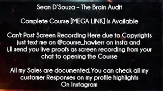 Sean D’Souza  course   - The Brain Audit download