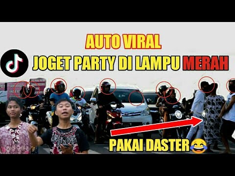 PRANK PARTY !!! DILAMPU MERAH PAKE DASTER ll AUTO NGAKAK - PRANK INDONESIA