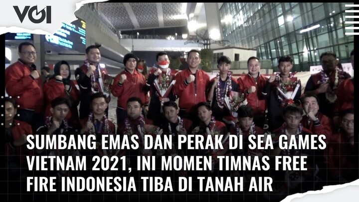 Sumbang Emas dan Perak di SEA Games Vietnam, Ini Momen Timnas Free Fire Indonesia Tiba di Tanah Air