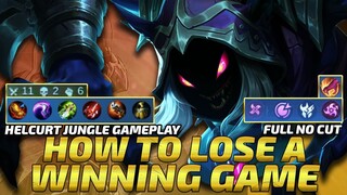 HOW TO LOSE A WINNING GAME