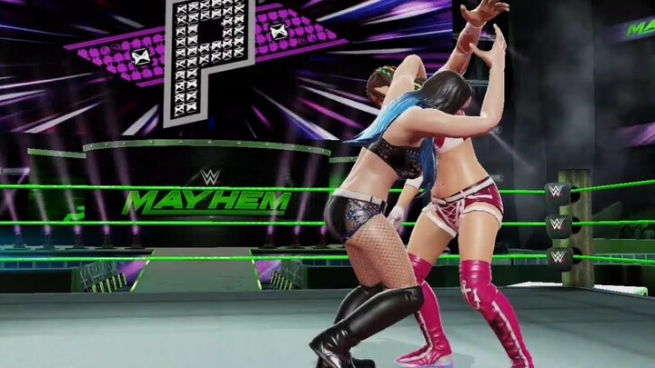 Paige vs Kairi Sane / Full Match / WWE MAYHEM / Sarftech Gamer