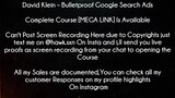 David Klein Course Bulletproof Google Search Ads download
